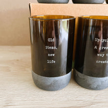 Afbeelding in Gallery-weergave laden, Glazen groot (set van 6) - Upcycle quotes
